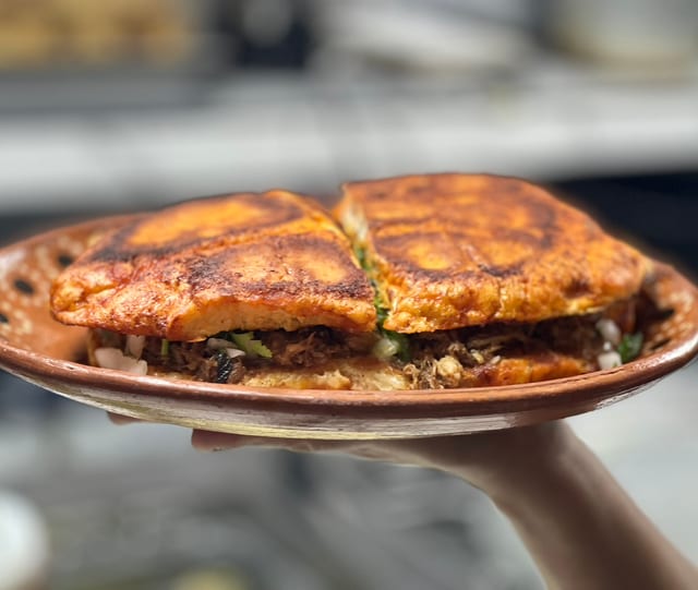 Torta de Birria.