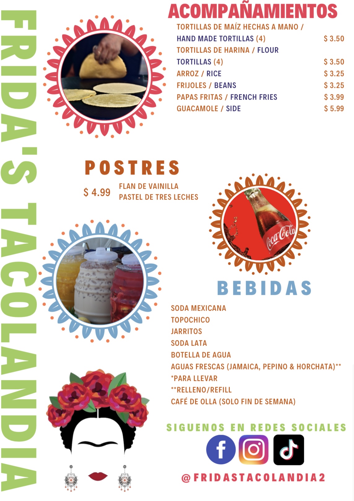 Menu – Fridas Tacolandia